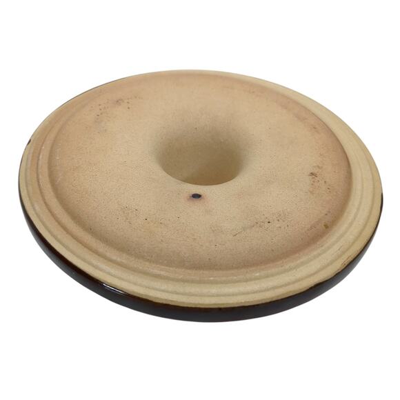 40 Oz. Brown Stoneware Crock Bail Closure Marked USA Farmhouse Vintage - Picture 8 of 11